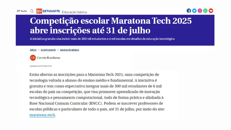 Article in Correio